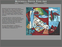 Tablet Screenshot of mitchell-nevinfineart.com